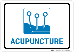 Acupuncture with Icon Landscape v2 - Wall Sign