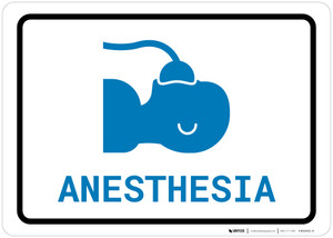 Anesthesia with Icon Landscape v2 - Wall Sign