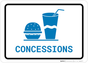 Concessions with Icon Landscape v2 - Wall Sign