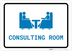 Consulting Room with Icon Landscape v2 - Wall Sign