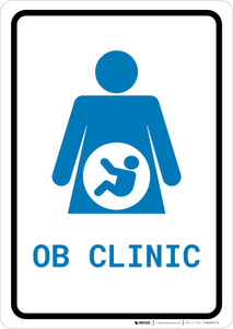 OB Clinic with Icon Portrait v2 - Wall Sign