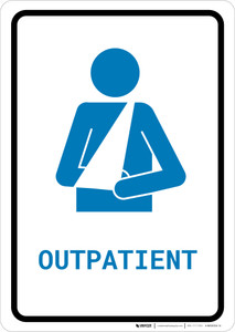 Outpatient with Icon Portrait v2 - Wall Sign