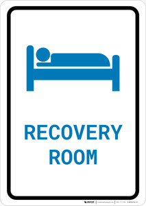 Recovery Room with Icon Portrait v2 - Wall Sign