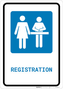 Registration with Icon Portrait v2 - Wall Sign