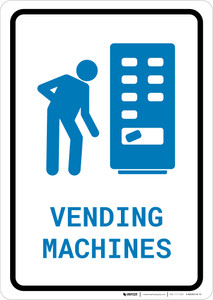 Vending Machines with Icon Portrait - Wall Sign