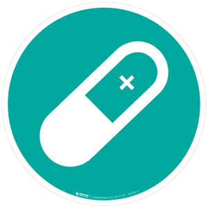 Pill Colored - Floor Sign