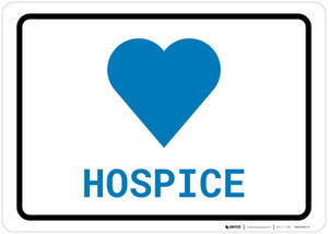 Hospice with Icon Landscape v2 - Wall Sign