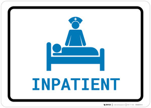 Inpatient with Icon Landscape v2 - Wall Sign