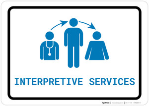 Interpretive Services with Icon Landscape v2 - Wall Sign
