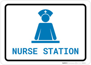 Nurse Station with Icon Landscape v2 - Wall Sign