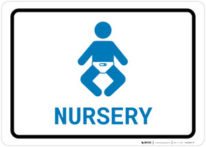 Nursery with Icon Landscape v2 - Wall Sign