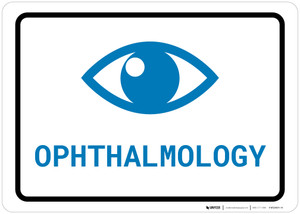 Ophthalmology with Icon Landscape v2 - Wall Sign