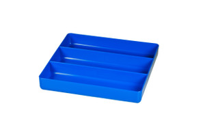 10.5 x 10.5" 3 compartment Organizer Tray - Blue