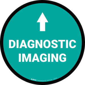 Diagnostic Imaging Arrow Straight Circular - Floor Sign