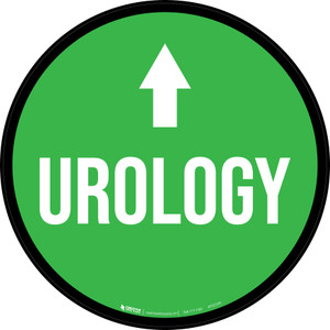 Urology Arrow Straight Circular - Floor Sign