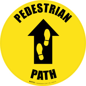 Pedestrian Path - Floor Sign