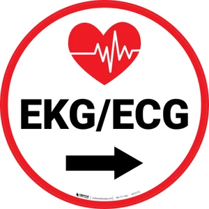 EKG/ECG Arrow Right Circular