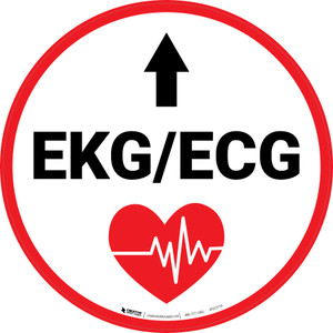 EKG/ECG Arrow Straight Circular