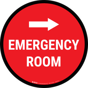 Emergency Room Right with Arrow Circular