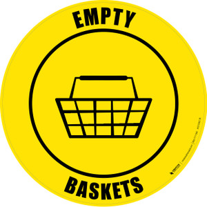Empty Baskets - Floor Sign