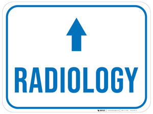 Radiology Arrow Straight Rectangular - Floor Sign