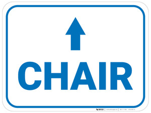 Chair Arrow Straight Rectangular - Floor Sign