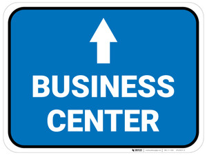 Business Center Arrow Straight Rectangular - Floor Sign