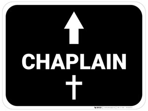 Chaplain Arrow Straight Rectangular - Floor Sign