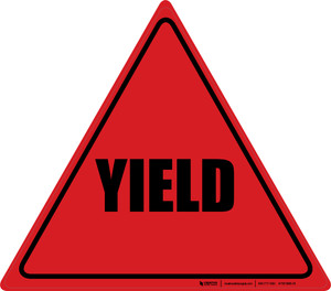 Yield (Red/Black) - Floor Sign