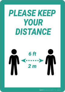 Please Keep Your Distance - Wall Sign