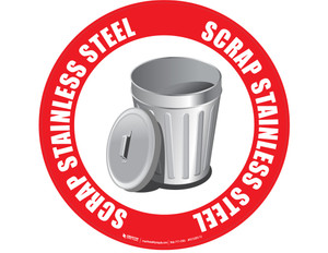 Scrap Stainless Steel - Floor Sign