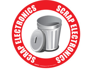 Scrap Electronics - Floor Sign