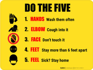 Do The Five - Floor Sign