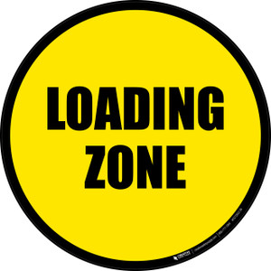 Loading Zone -  Floor Sign