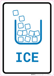 Ice with Icon Portrait v2 - Wall Sign