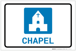 Chapel with Icon Landscape - Label