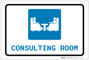 Consulting Room with Icon Landscape - Label