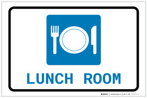 Lunch Room with Icon Landscape - Label