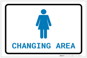 Womens Changing Area with Icon Landscape v2 - Label