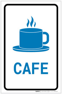 Cafe with Icon Portrait v2 - Label