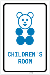 Children's Room with Icon Portrait v2 - Label