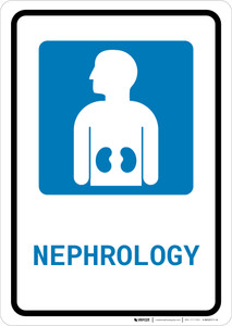 Nephrology with Icon Portrait - Wall Sign