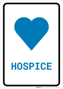 Hospice with Icon Portrait v2 - Wall Sign