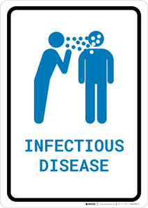Infectious Disease with Icon Portrait v2 - Wall Sign