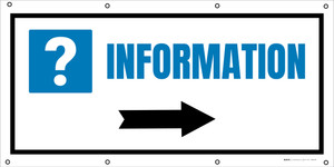 Information Right with Arrow - Banner
