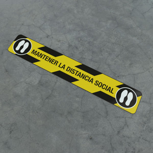 Mantener La Distancia Social Feet - Social Distancing Strip