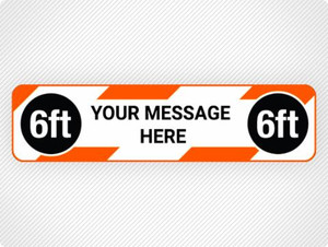 Custom Social Distancing Strip Custom Social Distancing Strip