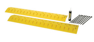 Yellow HDPE Speed Bump Cable Guard Yellow HDPE Speed Bump Cable Guard