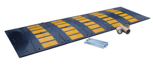 Rubber Speed Hump with Asphalt Kit - 10ft Rubber Speed Hump with Asphalt Kit - 10ft