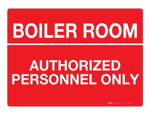 Boiler Room - Wall Sign Boiler Room - Wall Sign